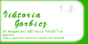 viktoria gorbicz business card